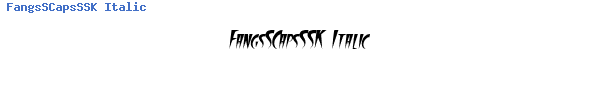 Fuente FangsSCapsSSK Italic.ttf