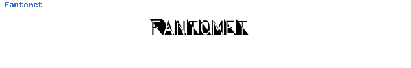 Fuente Fantomet.ttf