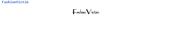 Fuente FashionVictim.ttf