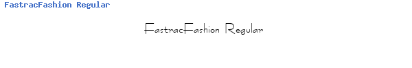 Fuente FastracFashion Regular.ttf