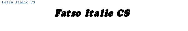 Fuente Fatso Italic CS.ttf
