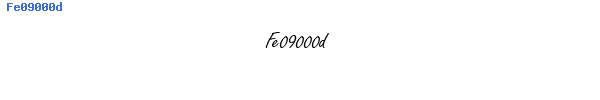Fuente Fe09000d.ttf