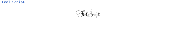 Fuente Feel Script.ttf