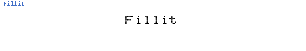 Fuente Fillit.ttf