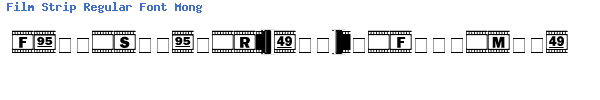 Fuente Film Strip Regular Font Monger.ttf