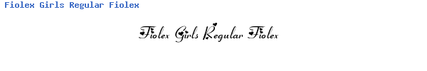 Fuente Fiolex Girls Regular Fiolex.ttf