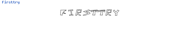Fuente Firsttry.ttf