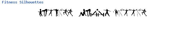 Fuente Fitness Silhouettes.ttf