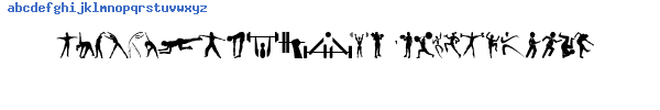 Fuente Fitness Silhouettes.ttf