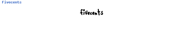 Fuente Fivecents.ttf