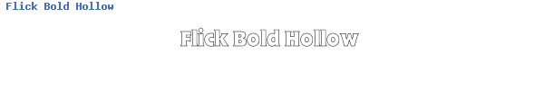 Fuente Flick Bold Hollow.ttf