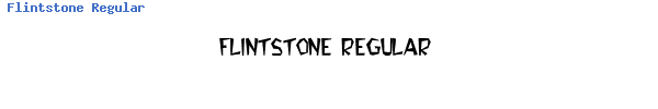 Fuente Flintstone Regular.ttf