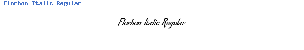 Fuente Florbon Italic Regular.ttf