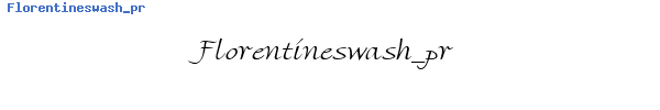 Fuente Florentineswash_pr.ttf