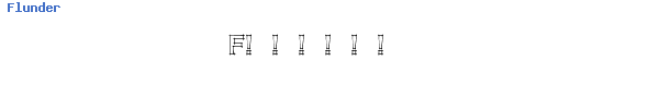Fuente Flunder.ttf