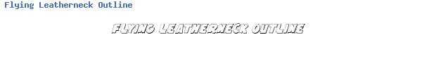 Fuente Flying Leatherneck Outline.ttf