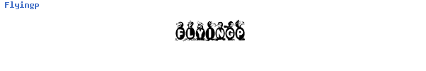 Fuente Flyingp.ttf