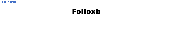 Fuente Folioxb.ttf