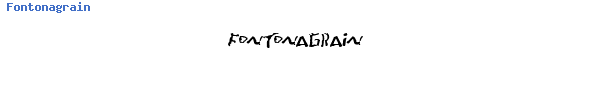 Fuente Fontonagrain.ttf