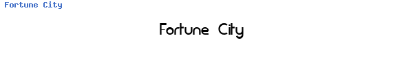 Fuente Fortune City.ttf