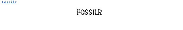 Fuente Fossilr.ttf