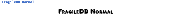 Fuente FragileDB Normal.ttf