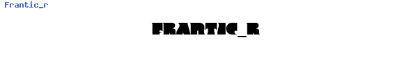 Fuente Frantic_r.ttf