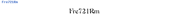 Fuente Fre721Rm.ttf