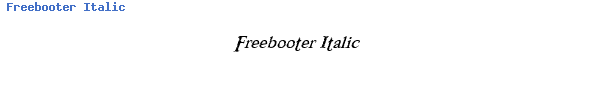 Fuente Freebooter Italic.ttf