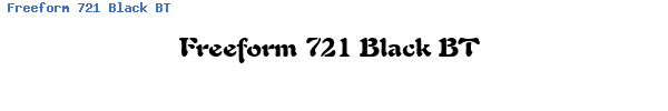 Fuente Freeform 721 Black BT.ttf