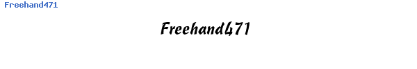 Fuente Freehand471.ttf