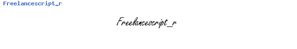 Fuente Freelancescript_r.ttf