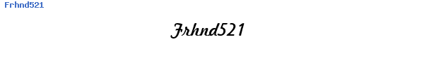 Fuente Frhnd521.ttf