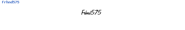 Fuente Frhnd575.ttf