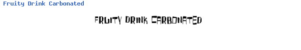 Fuente Fruity Drink Carbonated.ttf
