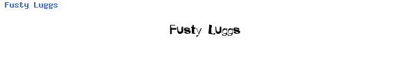 Fuente Fusty Luggs.ttf