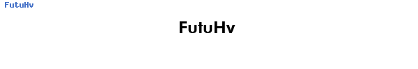 Fuente FutuHv.ttf