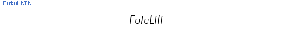 Fuente FutuLtIt.ttf