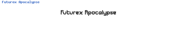 Fuente Futurex Apocalypse.TTF