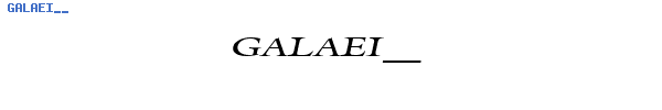 Fuente GALAEI__.TTF