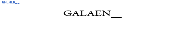 Fuente GALAEN__.TTF