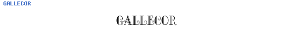 Fuente GALLECOR.TTF