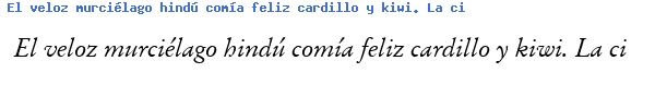 Fuente GARAMDI.TTF