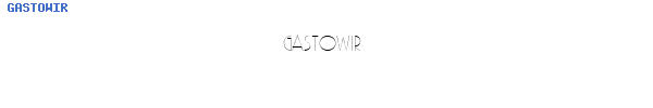 Fuente GASTOWIR.TTF
