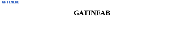Fuente GATINEAB.TTF