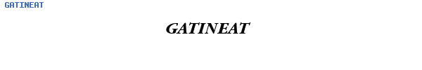 Fuente GATINEAT.TTF