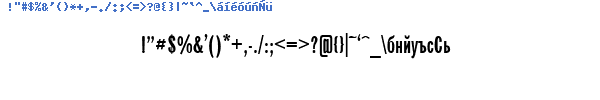 Fuente GAZRUBPL.TTF