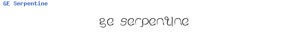 Fuente GE Serpentine.ttf
