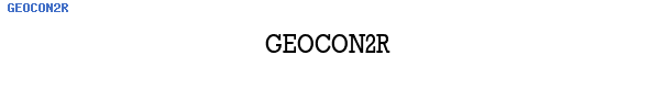 Fuente GEOCON2R.TTF