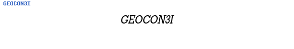 Fuente GEOCON3I.TTF